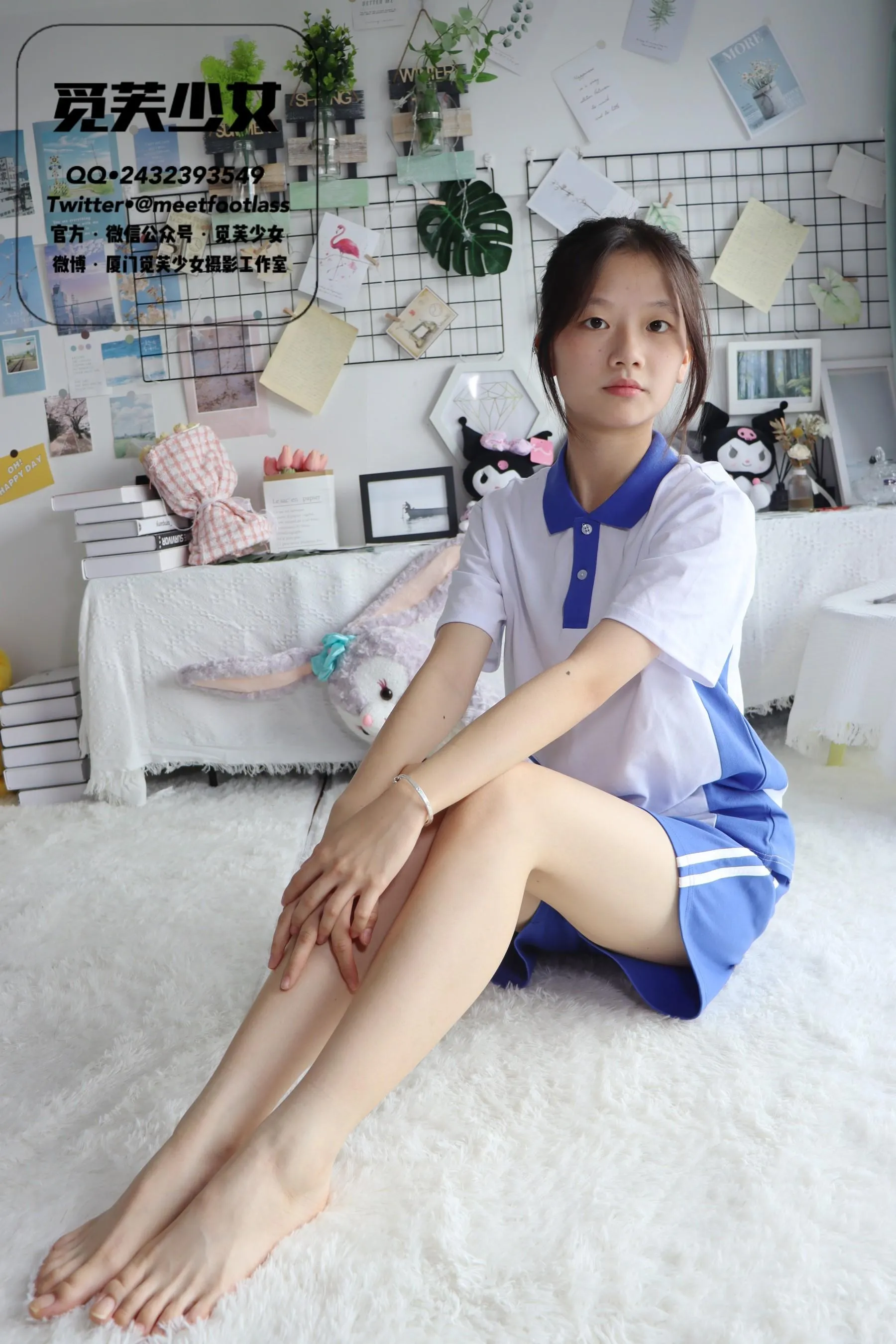[觅芙少女]NO.002 怀念17岁的校服与蝉鸣交织的夏天 [106P]插图7